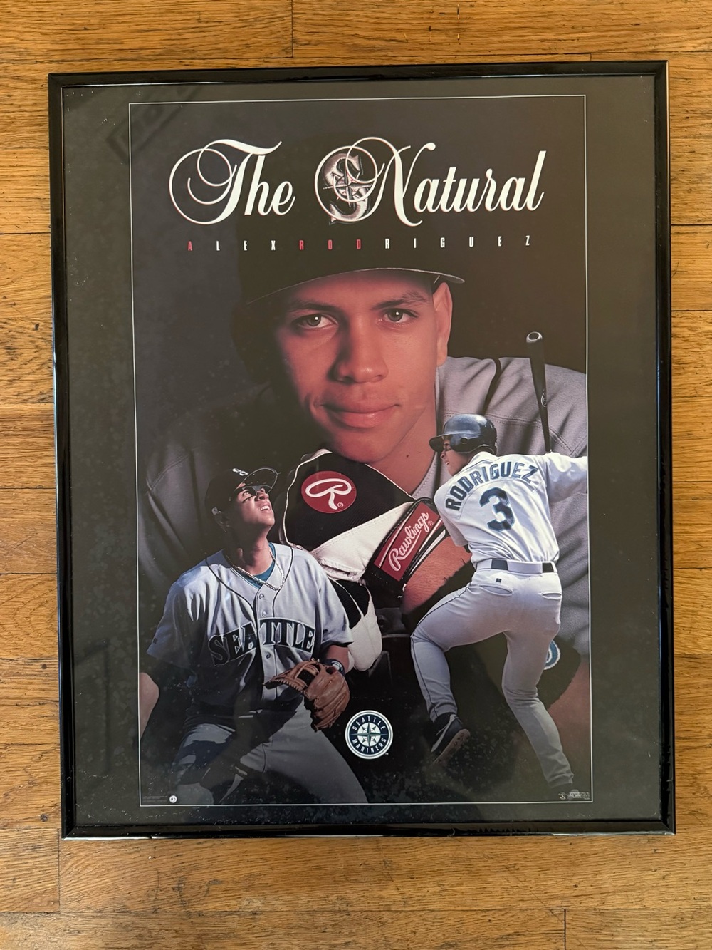 Vintage Alex Rodriguez "The Natural" Seattle Mariners Frames Poster